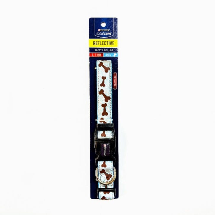 Purina Bone Print - Reflective Dog Collar - Large - Fits a neck circumference of 45 to 75cm Quirksy gifts australia