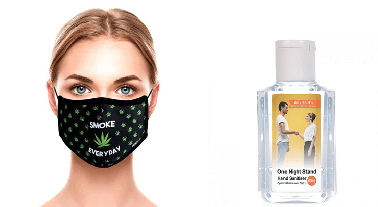 Quirksy Covid Care Combo - Face Mask + Cheeky Hand Sanitizer - Quirksy Special Quirksy gifts australia