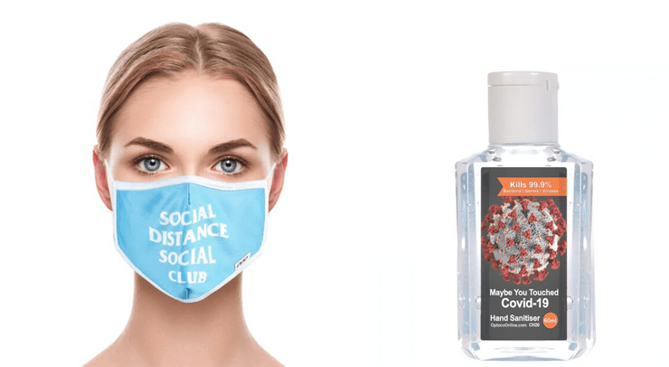 Quirksy Covid Care Combo - Face Mask + Cheeky Hand Sanitizer - Quirksy Special Quirksy gifts australia