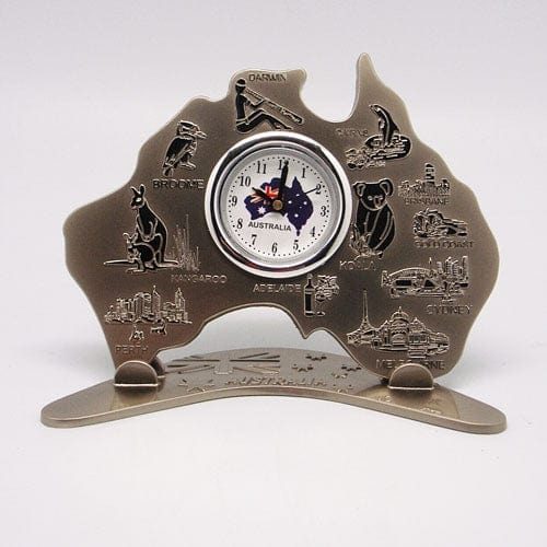 Quirksy Stainless Steel Desktop Clock 14cm Quirksy gifts australia