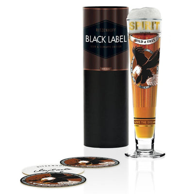 RITZENHOFF Black Label Beer Glass by M. Koch - Wild and Free! Quirksy gifts australia