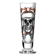 RITZENHOFF Black Label Schnapps Glass by Medusa Dollmaker - Dead Skull Quirksy gifts australia