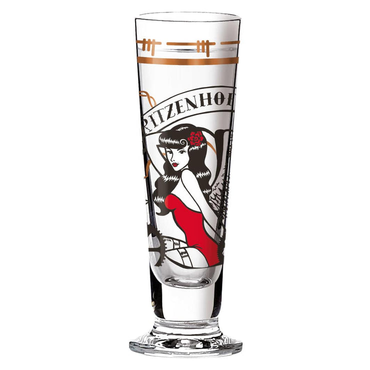 RITZENHOFF Black Label Schnaps Glass by Markus Binz - Seductress! Quirksy gifts australia