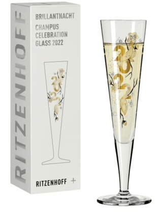 RITZENHOFF BRILLIANT NIGHT CHAMPAGNE GLASS #2022 Quirksy gifts australia