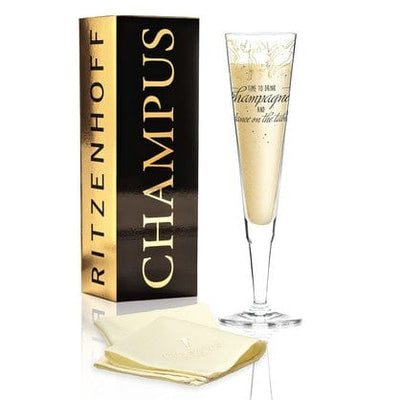 RITZENHOFF Champus Champagne Glass by N. Yablunovska Quirksy gifts australia