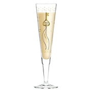 RITZENHOFF CHAMPUS CHAMPAGNE GLASS by SVEN DOGS - Key to Happiness! Quirksy gifts australia