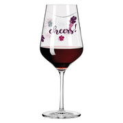 RITZENHOFF CRYSTAL HEART RED WINE GLASS by LENKA KÜHNERTOVÁ - Cheers! Quirksy gifts australia