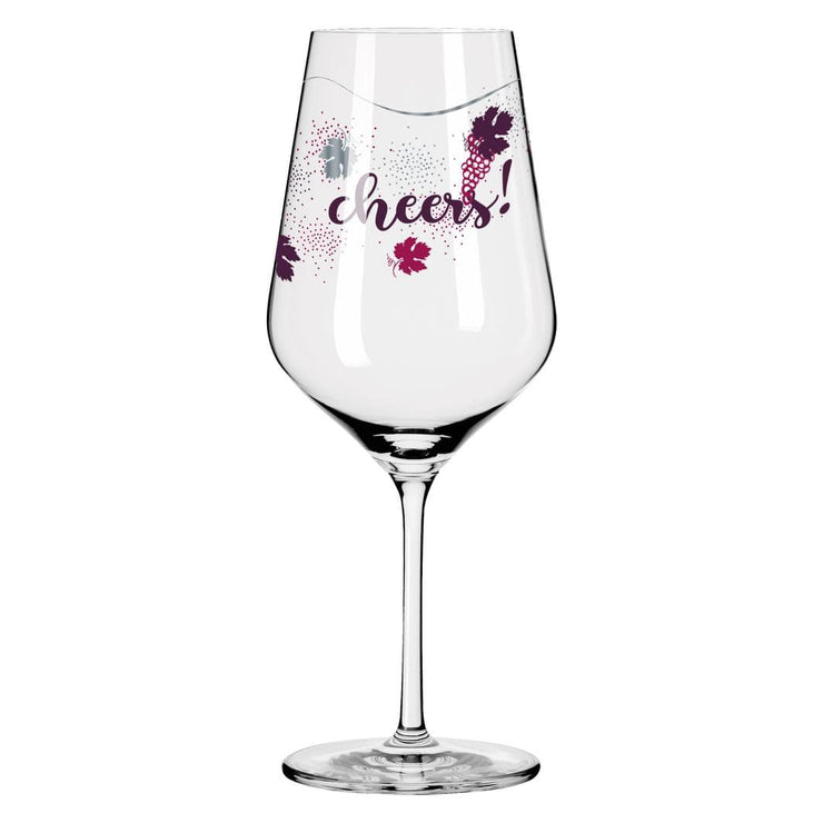 RITZENHOFF CRYSTAL HEART RED WINE GLASS by LENKA KÜHNERTOVÁ - Cheers! Quirksy gifts australia