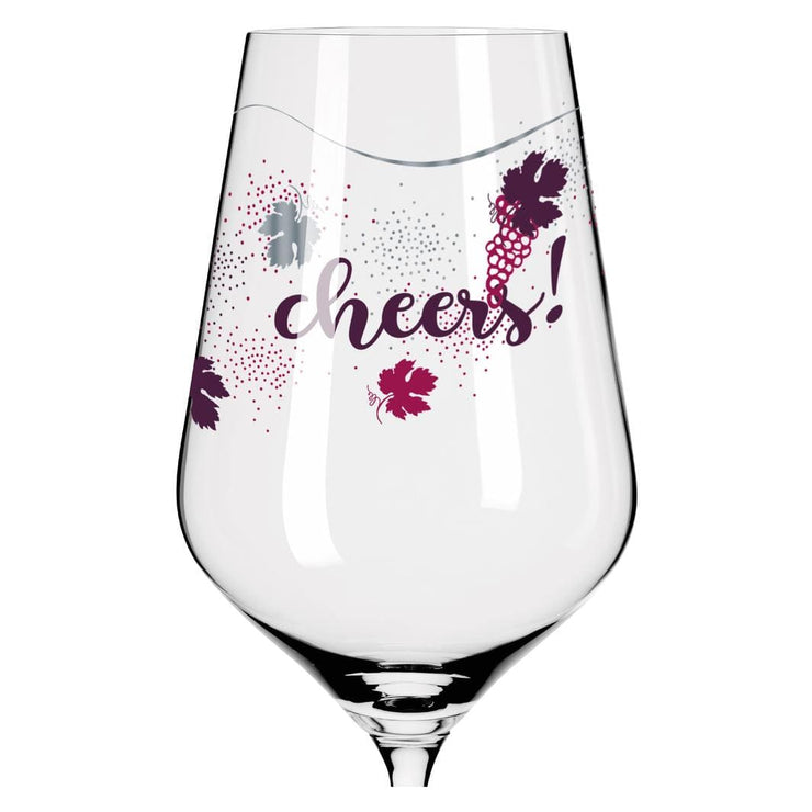 RITZENHOFF CRYSTAL HEART RED WINE GLASS by LENKA KÜHNERTOVÁ - Cheers! Quirksy gifts australia