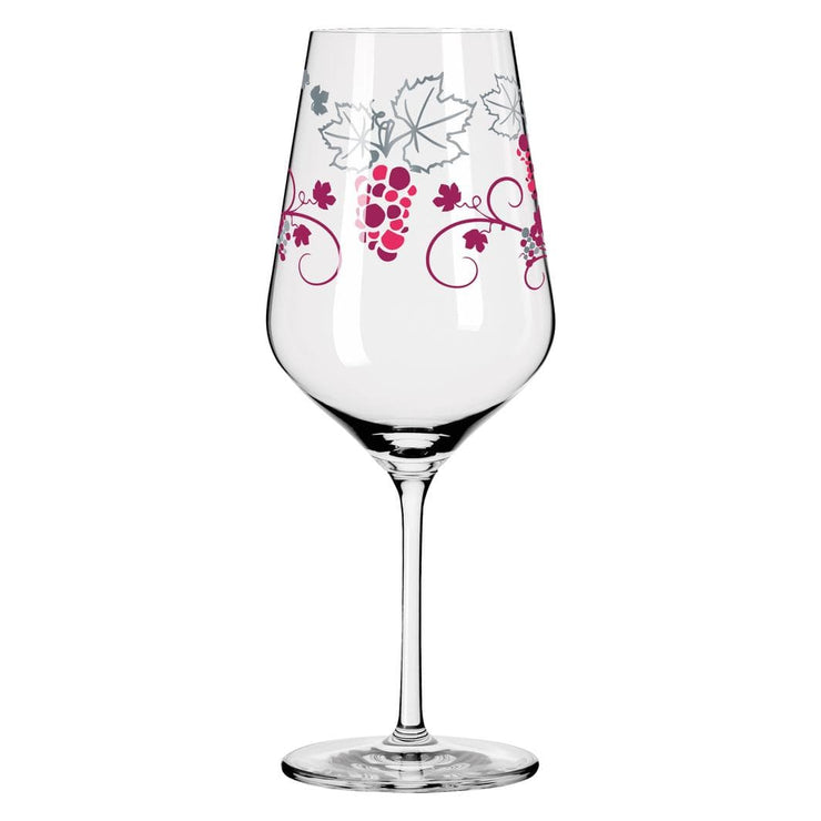 RITZENHOFF CRYSTAL HEART RED WINE GLASS by SHINOBU ITO - Grapevine Special! Quirksy gifts australia