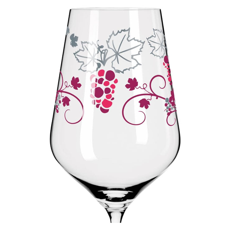 RITZENHOFF CRYSTAL HEART RED WINE GLASS by SHINOBU ITO - Grapevine Special! Quirksy gifts australia
