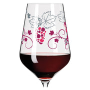 RITZENHOFF CRYSTAL HEART RED WINE GLASS by SHINOBU ITO - Grapevine Special! Quirksy gifts australia