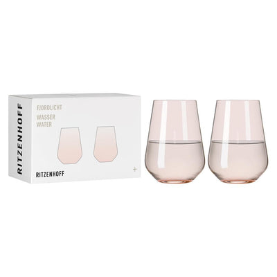 RITZENHOFF FJORD LIGHT WATER GLASS SET of 2  # 1 Quirksy gifts australia