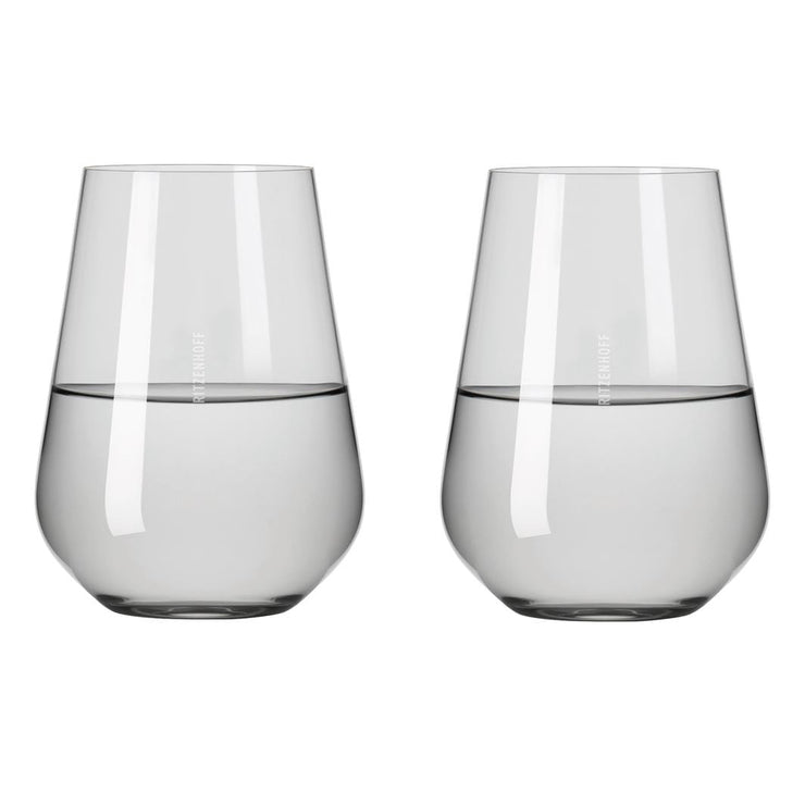 RITZENHOFF FJORD LIGHT WATER GLASS SET of 2 # 2 Quirksy gifts australia