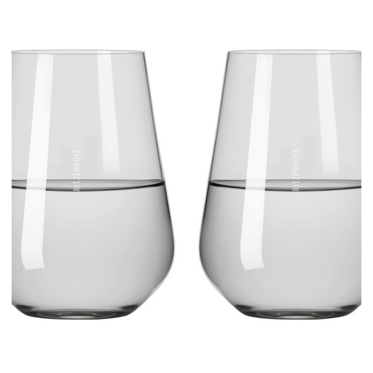 RITZENHOFF FJORD LIGHT WATER GLASS SET of 2 # 2 Quirksy gifts australia