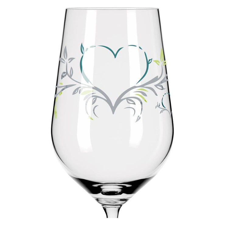 RITZENHOFF HEART CRYSTAL WHITE WINE GLASS by DORIAN KURZ Quirksy gifts australia