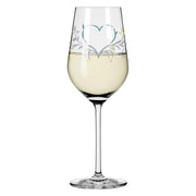 RITZENHOFF HEART CRYSTAL WHITE WINE GLASS by DORIAN KURZ Quirksy gifts australia