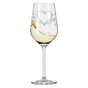 RITZENHOFF HEART CRYSTAL WHITE WINE GLASS by DORIAN KURZ Quirksy gifts australia