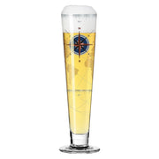 RITZENHOFF HEROES FESTIVAL BEER GLASS by IRIS INTERTHAL - Compass Print! Quirksy gifts australia