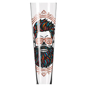 RITZENHOFF HEROES FESTIVAL BEER GLASS by SANTIAGO SEVILLANO - Beard Man! Quirksy gifts australia