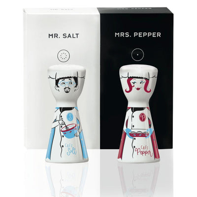 RITZENHOFF MR. SALT & MRS. PEPPER SALT AND PEPPER SET by SHARI WARREN Quirksy gifts australia