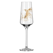 RITZENHOFF PINK TOUCH PROSECCO GLASS SET of 2 by SI SCOTT #2 - hummingbird and butterfly Special! Quirksy gifts australia
