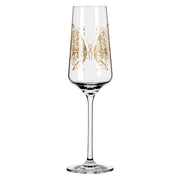 RITZENHOFF PINK TOUCH PROSECCO GLASS SET of 2 by SI SCOTT #2 - hummingbird and butterfly Special! Quirksy gifts australia