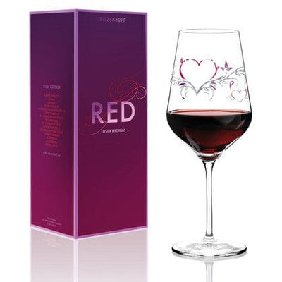 RITZENHOFF Red Wine Glass by K K Design Quirksy gifts australia