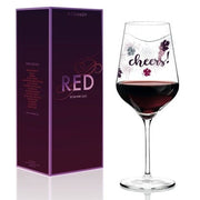 RITZENHOFF Red Wine Glass by S. L Kuhnertova Quirksy gifts australia