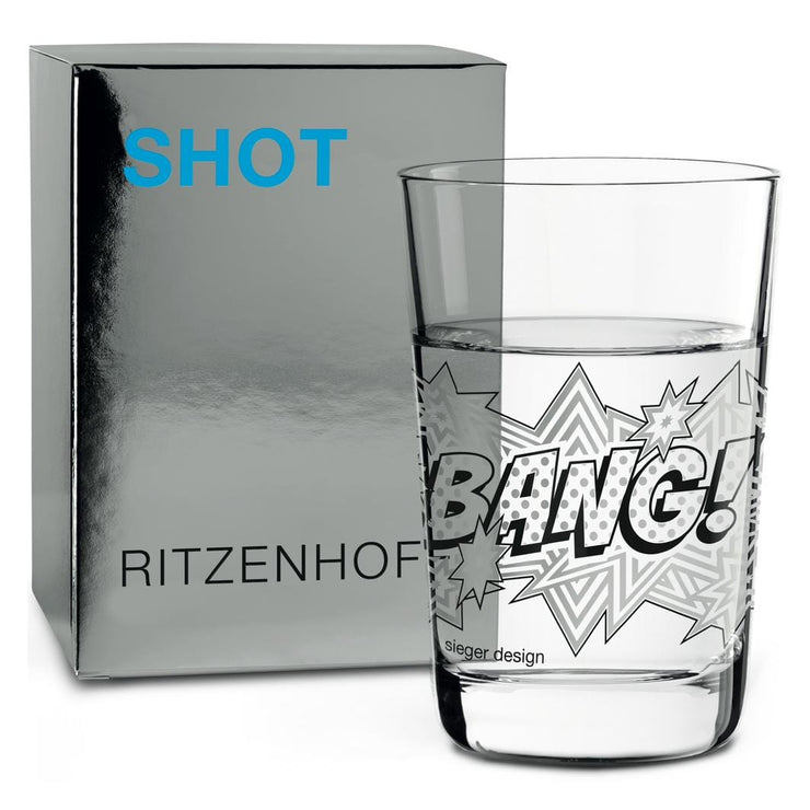 RITZENHOFF SHOT GLASS by Winner Design - BANG special! Quirksy gifts australia