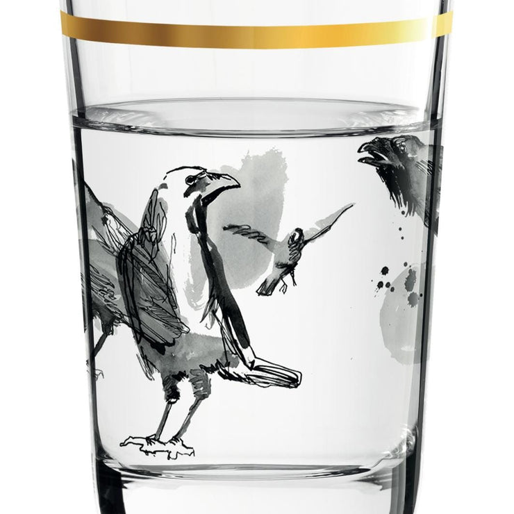 RITZENHOFF SHOT GLASS (RAVENS) by PETER PICHLER - Birds Special! Quirksy gifts australia