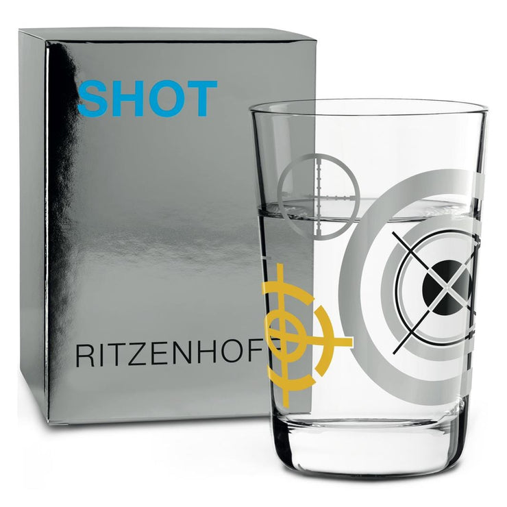 RITZENHOFF SHOT GLASS (TARGET) by SONIA PEDRAZZINI - Crosshair - Gamers Edition! Quirksy gifts australia