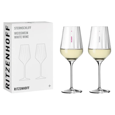 RITZENHOFF STAR CUT WHITE WINE GLASS SET Quirksy gifts australia