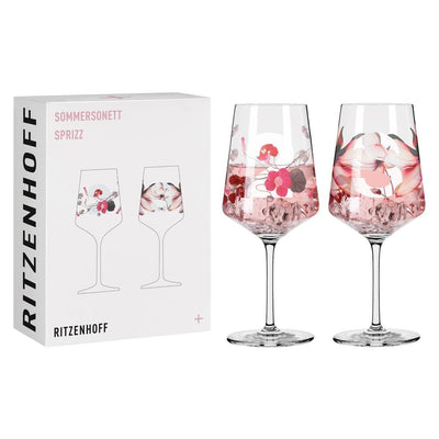 RITZENHOFF SUMMER SONNET APERITIF GLASS SET of 2 by XAVIER ESCLUSA TRIASSIC Quirksy gifts australia