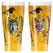 RITZENHOFF USAGE TIME WHEAT BEER GLASS SET of 2 by ANDREAS PRIZE - Dog and Fox special! Quirksy gifts australia