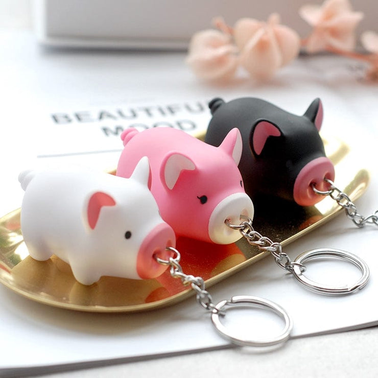 semk design Cute Pig Keyring - Quirksy Special Quirksy gifts australia