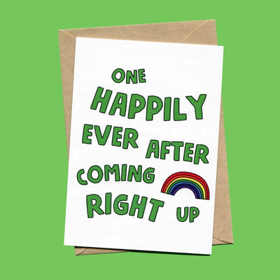 Things by Bean One Happily Ever After Coming Right Up Card Quirksy gifts australia