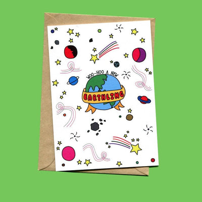 Things by Bean Woo-Hoo A New Earthling Card Quirksy gifts australia