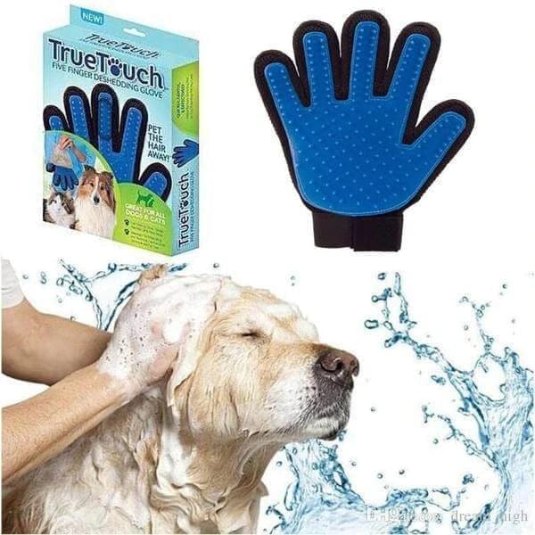 Pet De-Shedding Glove Grooming Mitt – TrueTouch – Quirksy