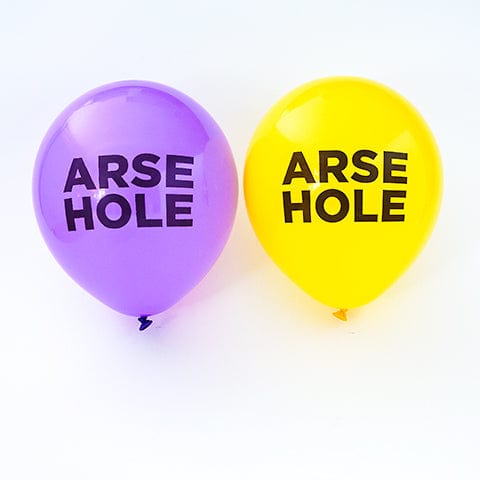Urban Attitude Arsehole Balloons Quirksy gifts australia