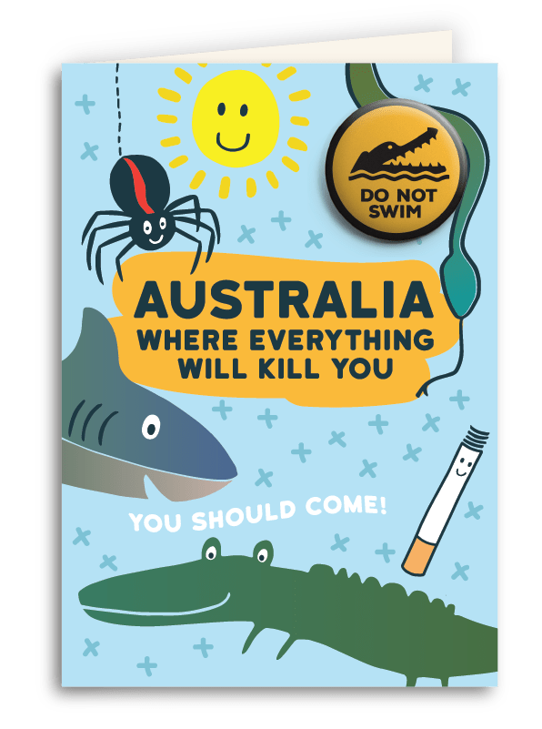 Urban Attitude Everything Will Kill You Card Quirksy gifts australia